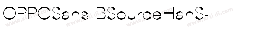 OPPOSans BSourceHanS字体转换 OPPOSans BSourceHanS字体转换